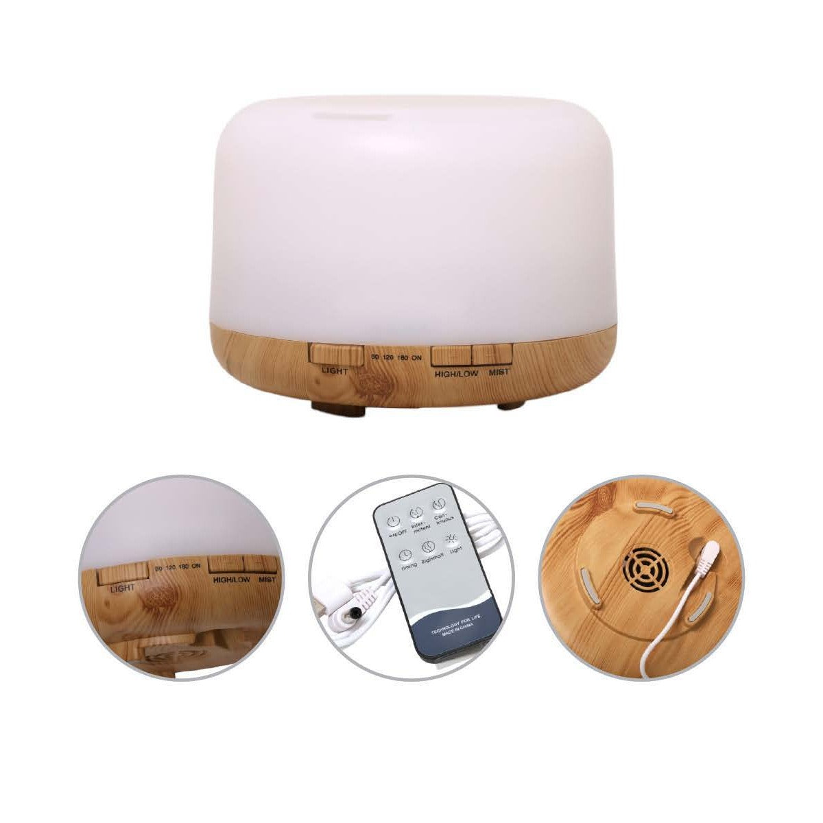 Humidificador minimalista simil madera P-25 - imagen provisional cuadrada del catálogo GEMTRAL 2026