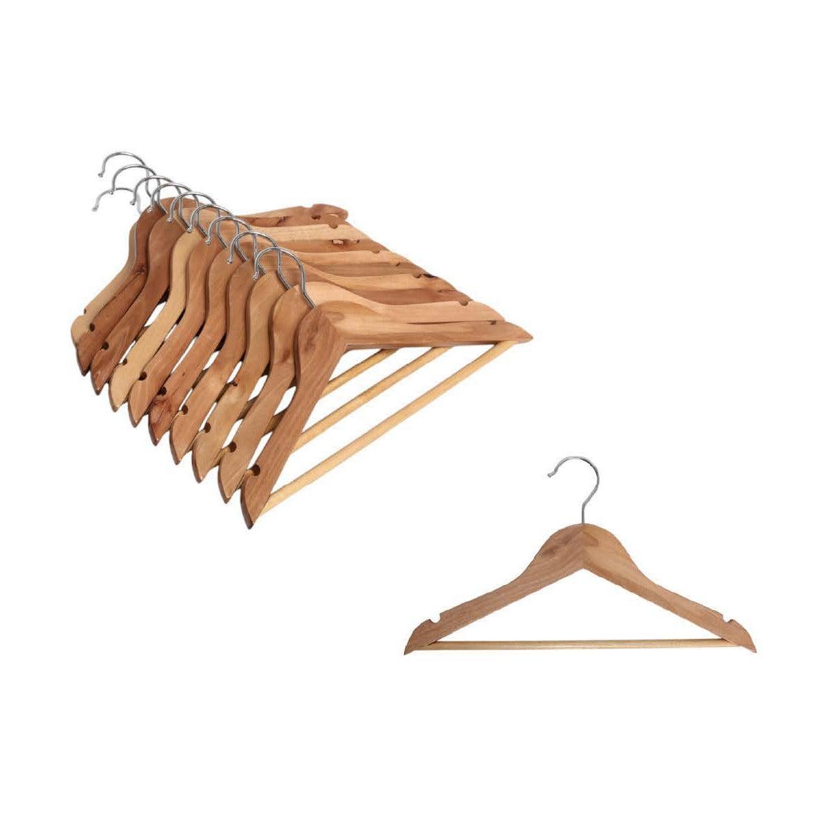 Perchas chicas de madera x10 P-60 - imagen provisional cuadrada del catálogo GEMTRAL 2026