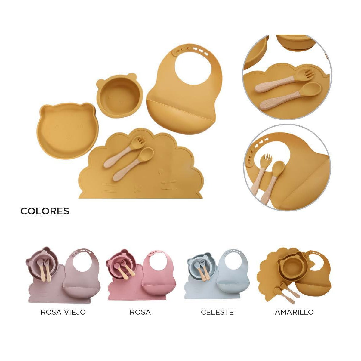 Set de alimentacion de silicona con individual P-78 - imagen provisional cuadrada del catálogo GEMTRAL 2026