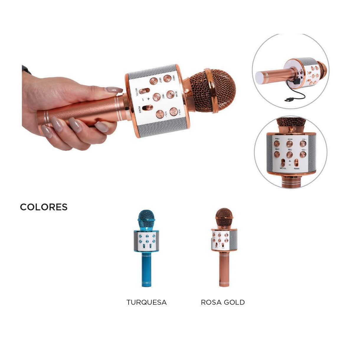 Microfono karaoke inalambrico P-91 - imagen provisional cuadrada del catálogo GEMTRAL 2026